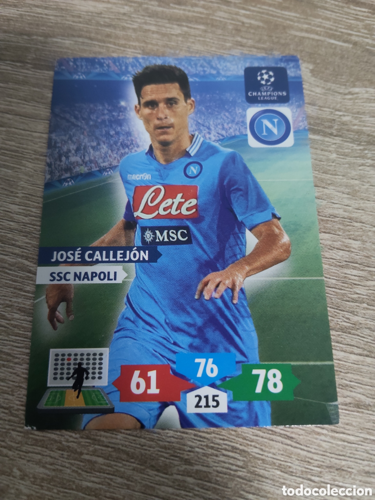 Figurine di Calcio: Panini Adrenalyn champions league 2013 2014 13 14 Jos&eacute; Callej&oacute;n N&aacute;poles