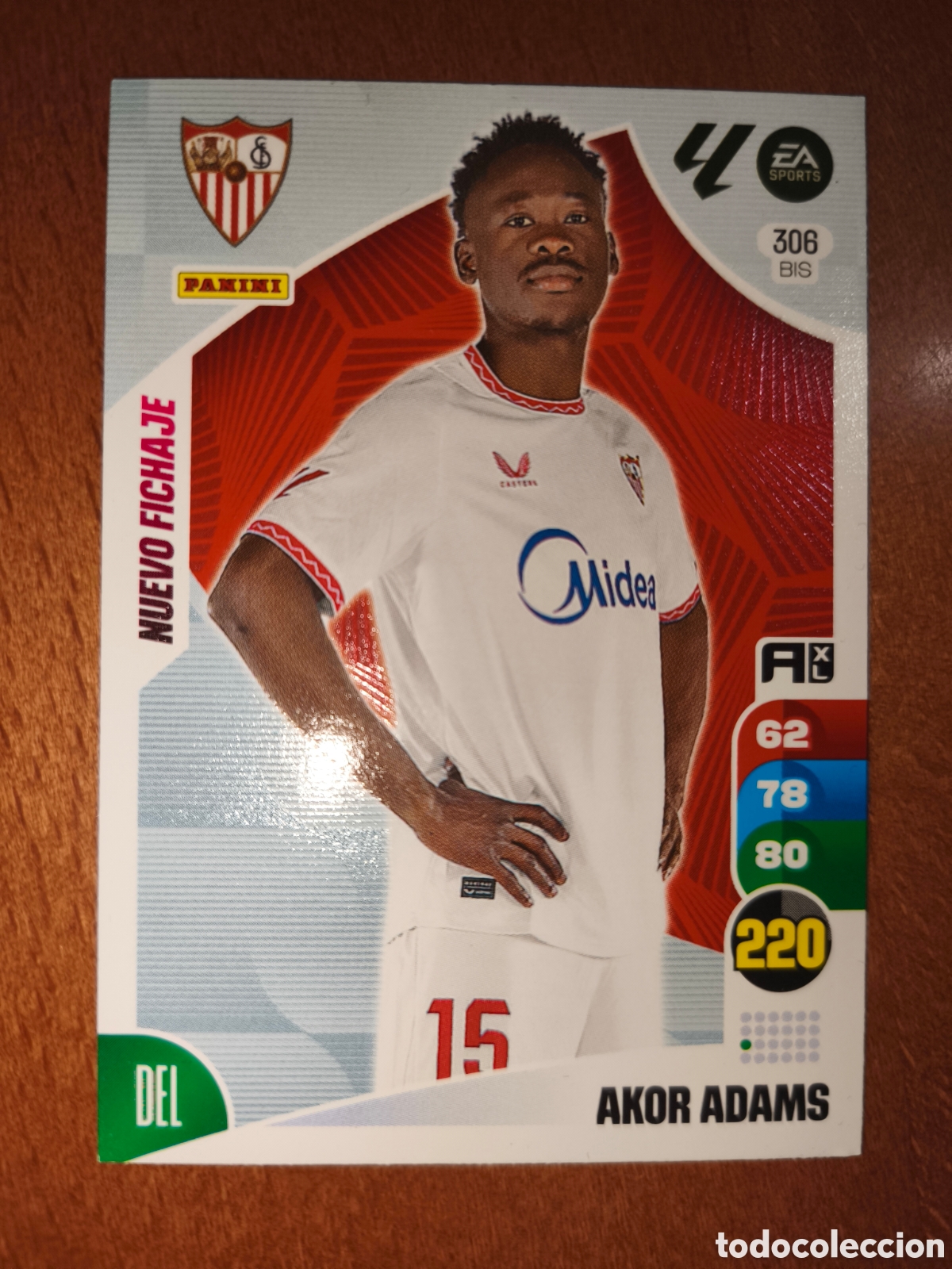 Figurine di Calcio: Akor Adams n&deg;306 Bis NUEVO FICHAJE Adrenalyn XL 24/25 Sevilla