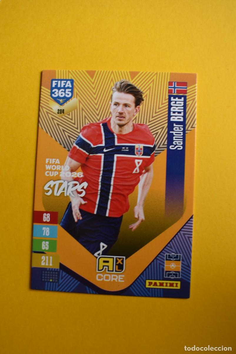 Cromos de f&uacute;tbol: Cromo Adrenalyn XL. FIFA 365. 2027. Berge. N. &ordm; 204. C&oacute;digo sin activar. Panini