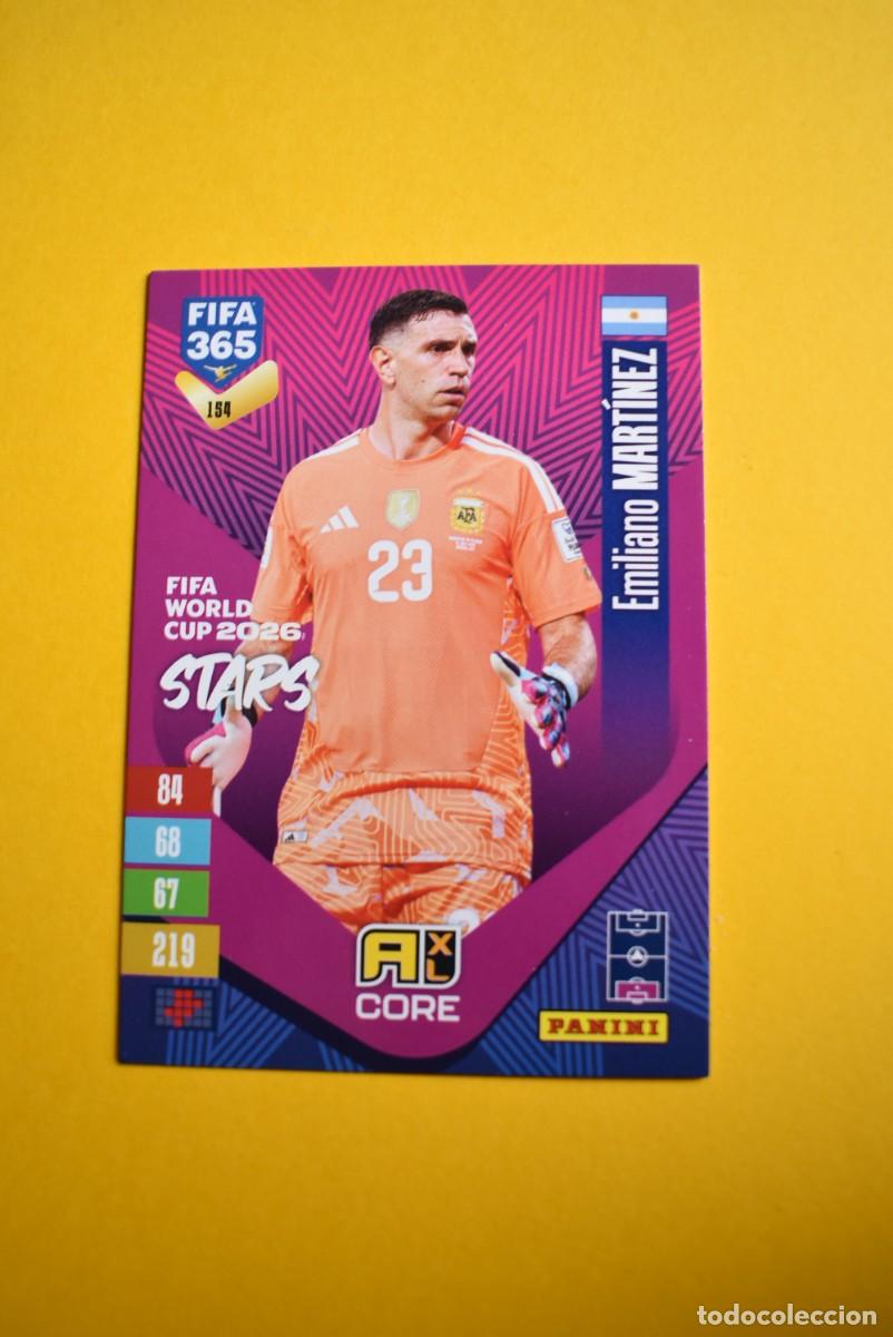 Fu&szlig;ball-Sticker: Cromo Adrenalyn XL. FIFA 365. 2027. Mart&iacute;nez. N. &ordm; 154. C&oacute;digo sin activar. Panini