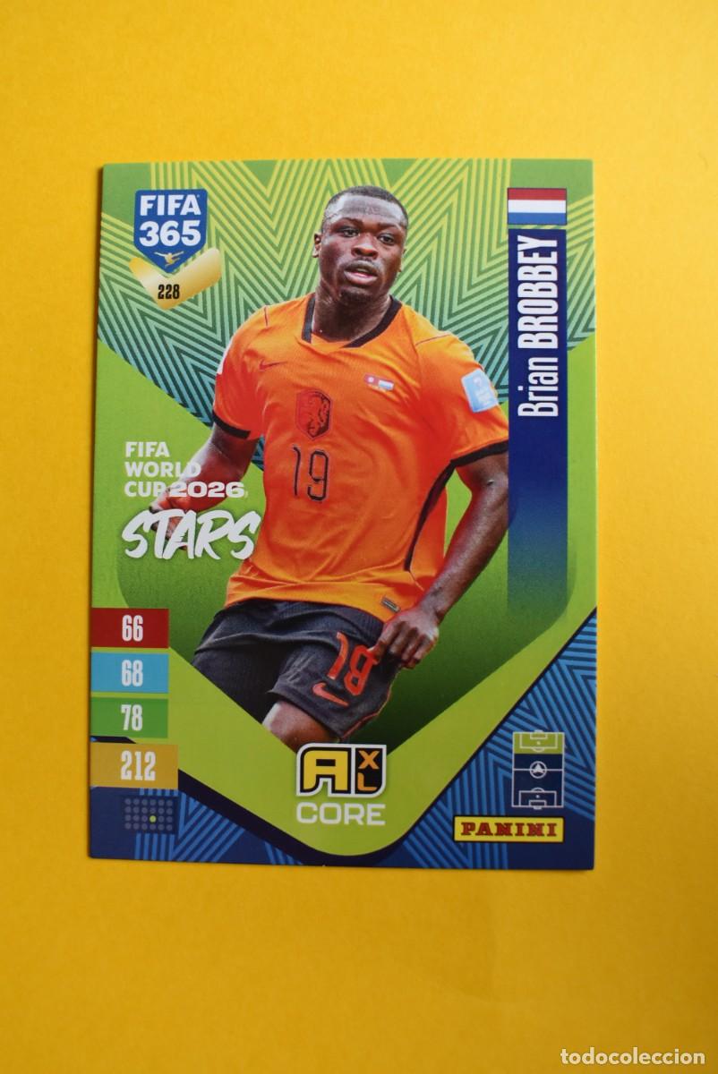 Fu&szlig;ball-Sticker: Cromo Adrenalyn XL. FIFA 365. 2027. Brobbey. N. &ordm; 228. C&oacute;digo sin activar. Panini