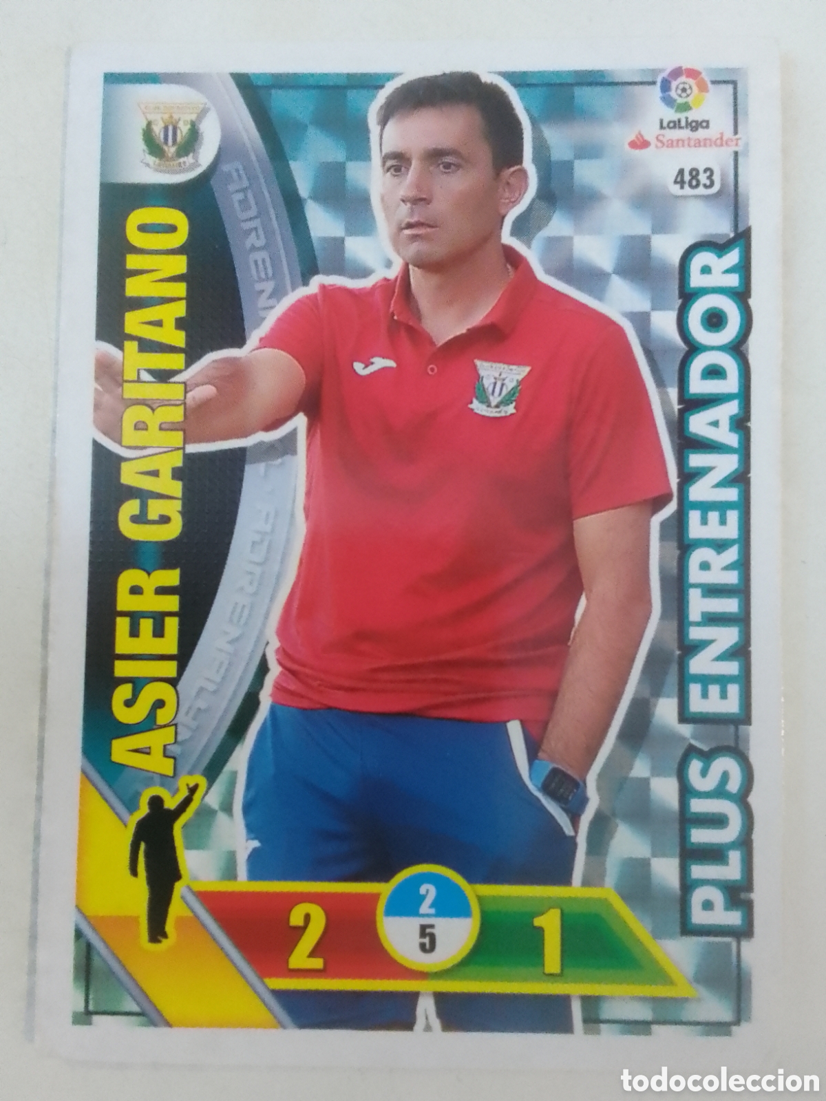 Fu&szlig;ball-Sticker: Adrenalyn XL 2016-17 n&deg; 483 Asier Garita o &bull; Legan&eacute;s.