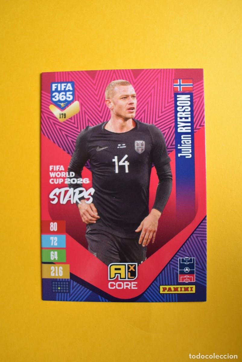 Figurine di Calcio: Cromo Adrenalyn XL. FIFA 365. 2027. Ryerson. N. &ordm; 179. C&oacute;digo sin activar. Panini