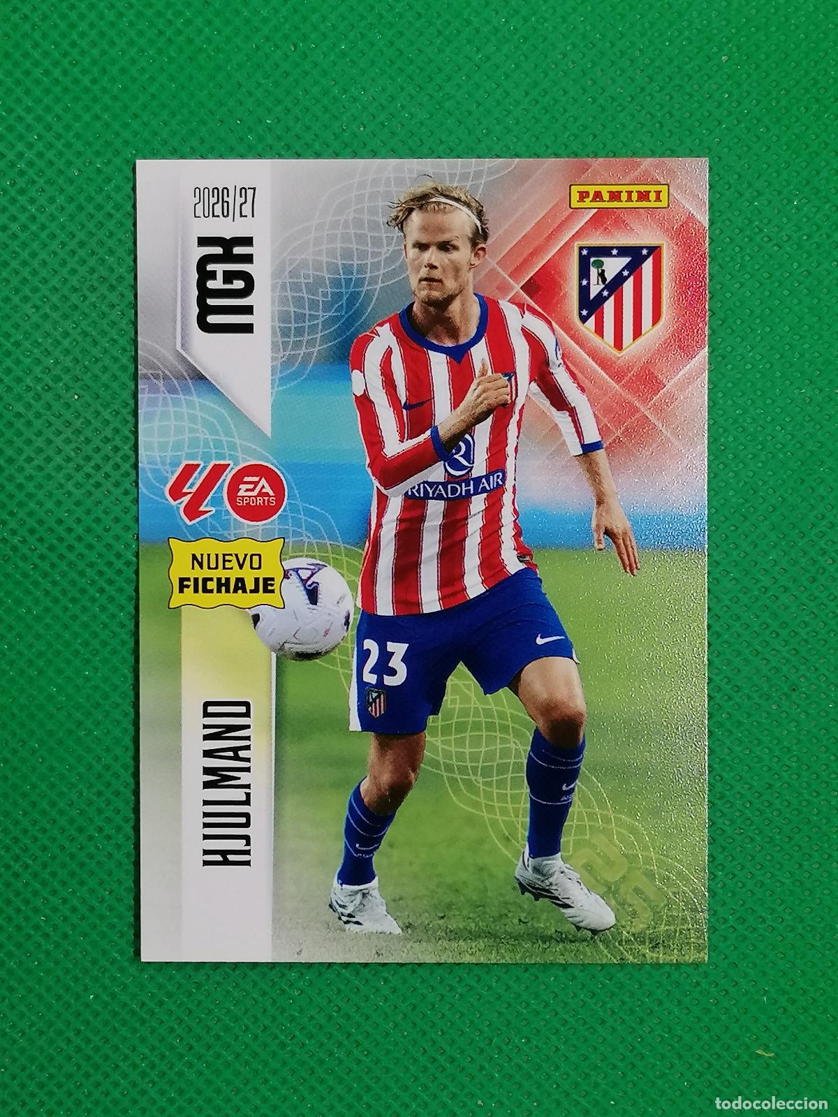 Figurine di Calcio: 469 HJULMAND ATLETICO MADRID NUEVOS FICHAJES 2&ordm; EDICION ⚽ MEGACRACKS LIGA 2026 2027 26 27 ⚽