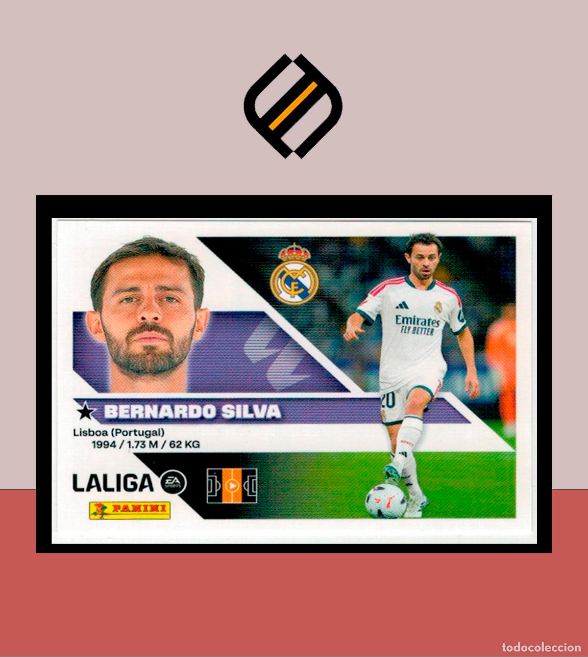 Cromos de f&uacute;tbol: LIGA ESTE 2026 2027 26 27 PANINI FICHAJE 21 BERNARDO SILVA REAL MADRID 3 EDICI&Oacute;N STICKER COLECCI&Oacute;N