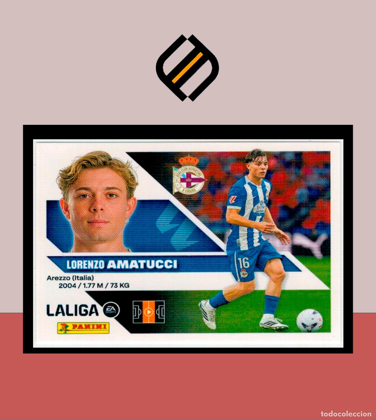 Cromos de f&uacute;tbol: LIGA ESTE 2026 2027 26 27 PANINI FICHAJE 22 AMATUCCI DEPORTIVO CORU&Ntilde;A 3 EDICI&Oacute;N STICKER COLECCI&Oacute;N