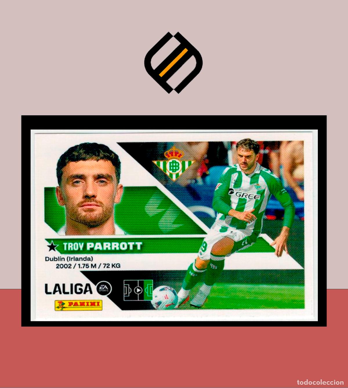 Cromos de f&uacute;tbol: LIGA ESTE 2026 2027 26 27 PANINI FICHAJE N&ordm; 38 PARROTT REAL BETIS 3 EDICI&Oacute;N STICKER COLECCI&Oacute;N