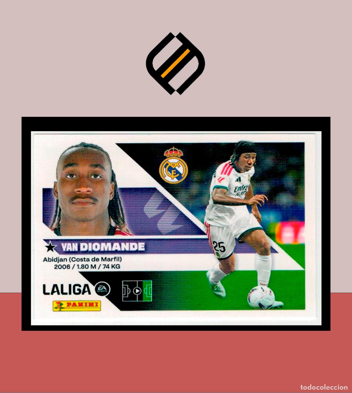 Cromos de f&uacute;tbol: LIGA ESTE 2026 2027 26 27 PANINI FICHAJE N&ordm; 39 DIOMANDE REAL MADRID 3 EDICI&Oacute;N STICKER COLECCI&Oacute;N