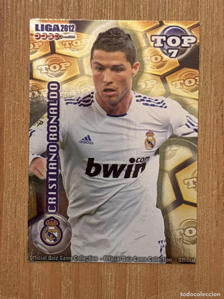 Cromos de Futebol: 28. CROMO MUNDICROMO 2011-12 11-12 FICHAS TOP 7 CRISTIANO RONALDO VERSI&Oacute;N AMARILLO N 596