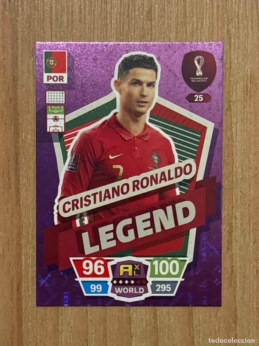 Fu&szlig;ball-Sticker: 28. CROMO ADRENALYN FIFA WORLD CUP QATAR 2022 N 25 CRISTIANO RONALDO LEGEND