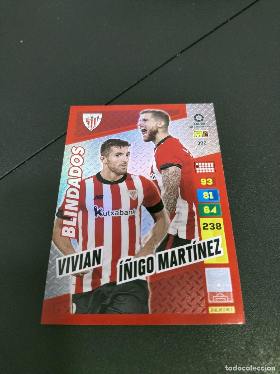 Figurine di Calcio: 1 CROMO FICHA PANINI ADRENALYN 2022-2023 22-23 ATHLETIC BILBAO 392 VIVIAN - I&Ntilde;IGO MARTINEZ BLINDADOS