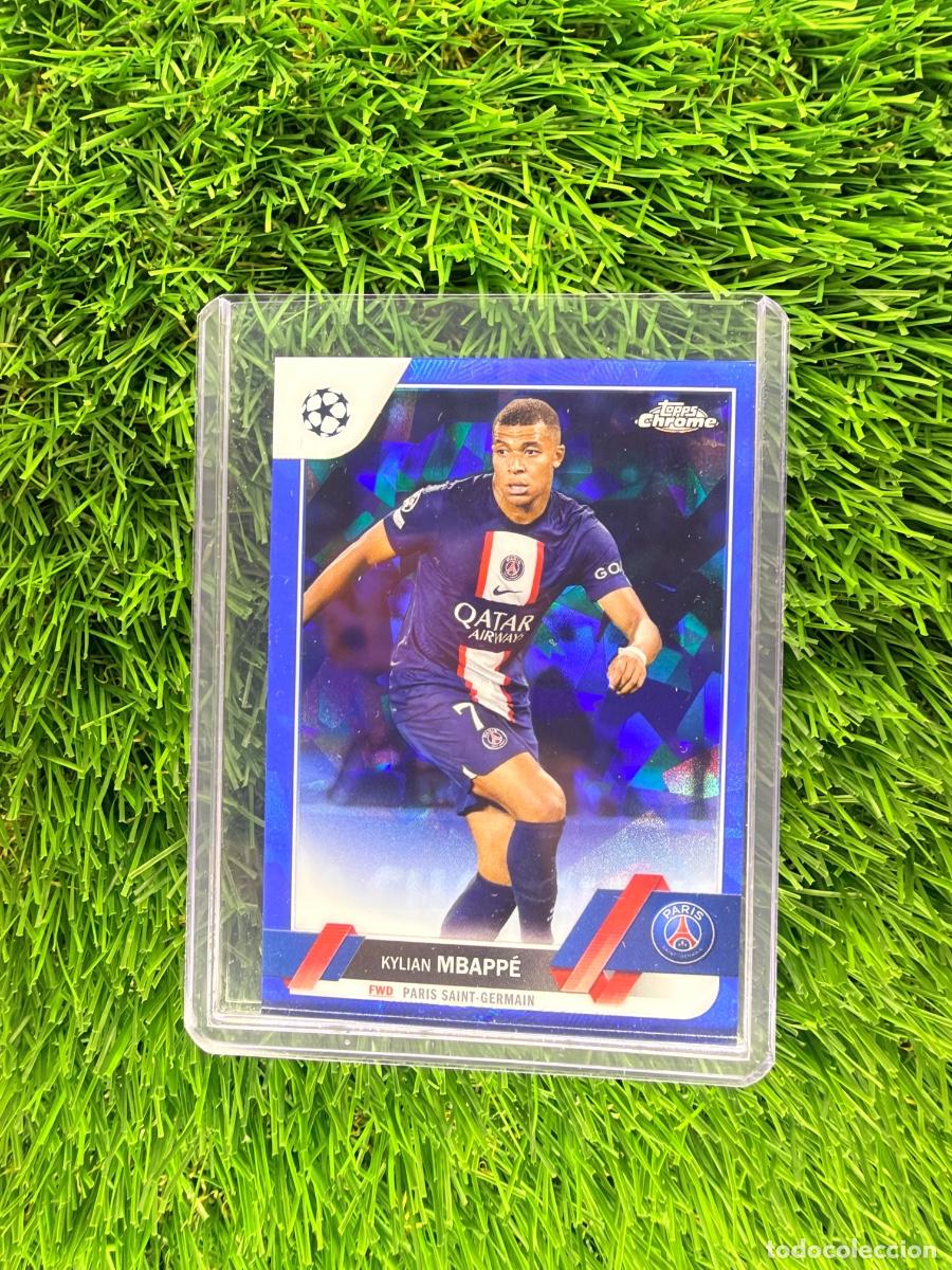 Figurine di Calcio: N&ordm; 100 Kylian Mbapp&eacute; Paris Saint-Germain UEFA Clubs Competitions Sapphire 22 23