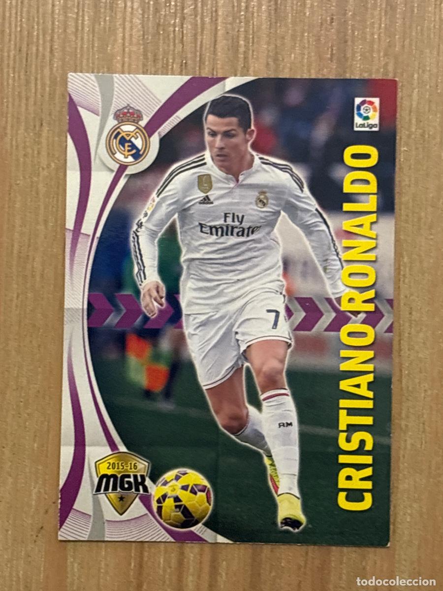 Figurine di Calcio: 28. CROMO MGK N 345 CRISTIANO RONALDO REAL MADRID ALBUM MEGACRACKS LIGA 2015-16 15-16