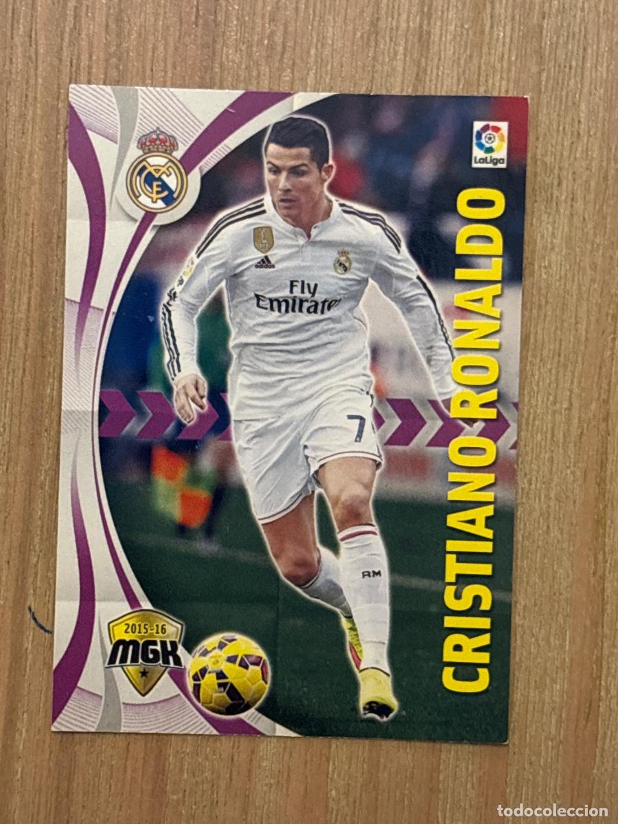 Figurine di Calcio: 28. CROMO MGK N 345 CRISTIANO RONALDO REAL MADRID ALBUM MEGACRACKS LIGA 2015-16 15-16
