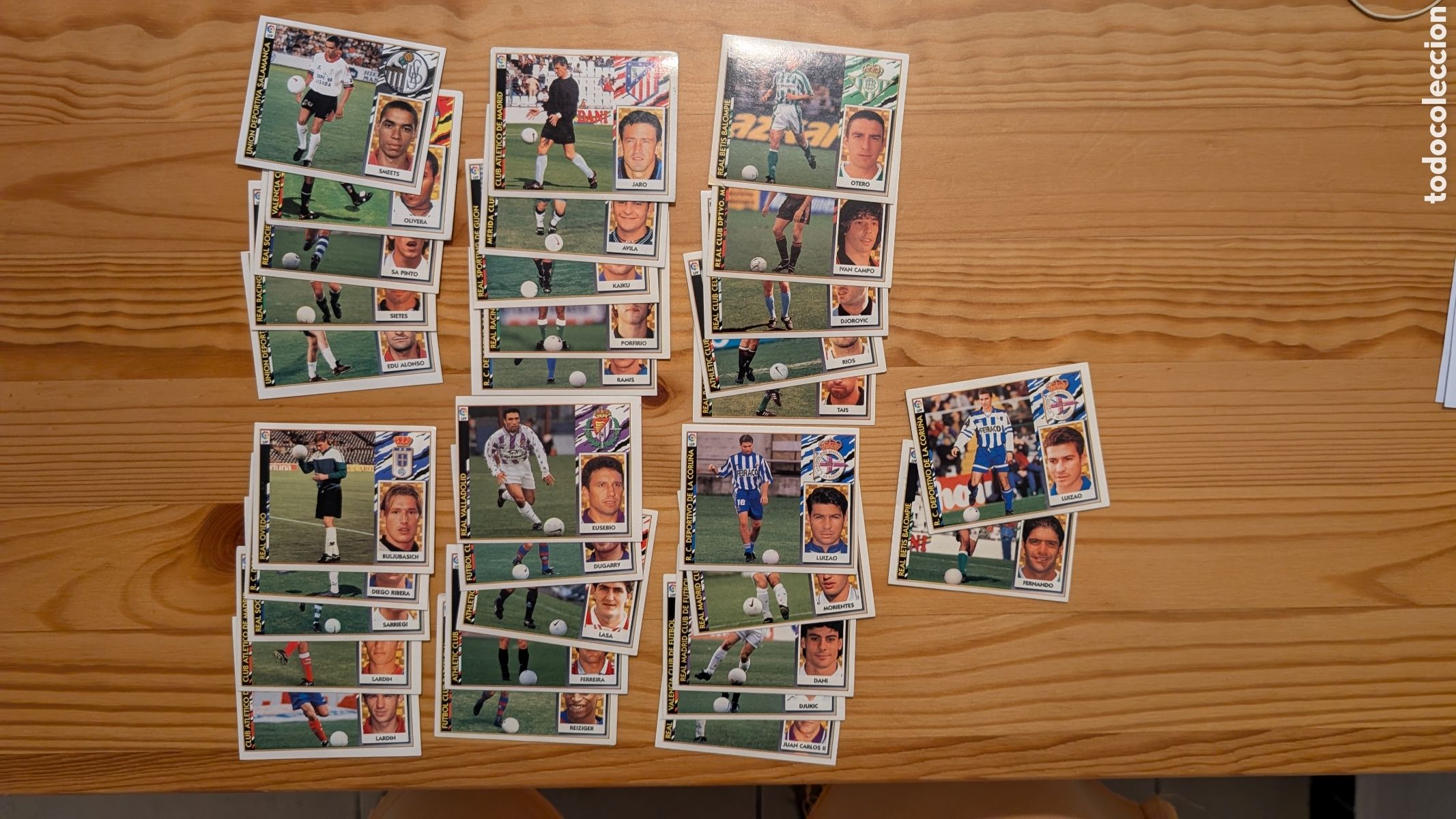 Cartes &agrave; collectionner de Football: LOTE 32 FICHAJES DIFERENTES LIGA ESTE 1997/98 97 98 NUNCA PEGADOS SIN PEGAR