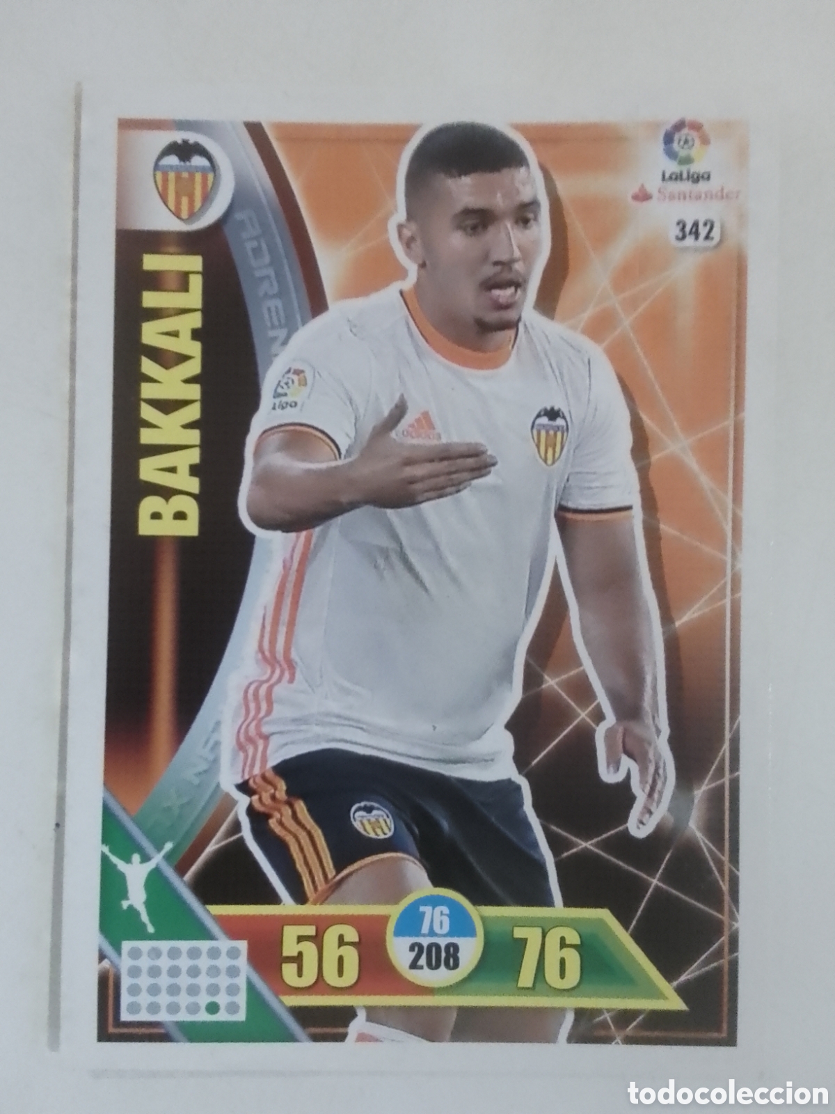 Cartes &agrave; collectionner de Football: Adrenalyn XL 2016-17 n&deg; 342 Bakkali &bull; Valencia.
