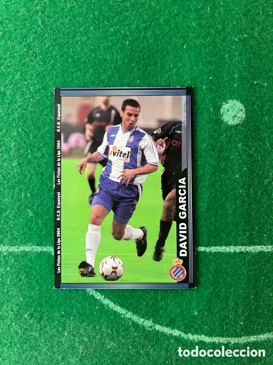 Cartes &agrave; collectionner de Football: 438 DAVID GARC&Iacute;A ESPANYOL LAS FICHAS DE LA LIGA 2003 2004 MUNDICROMO