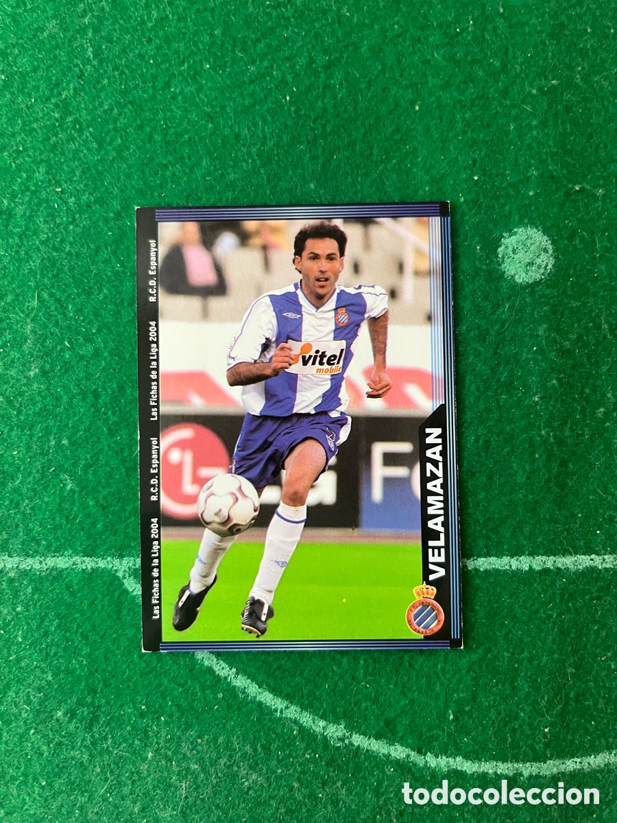 Cartes &agrave; collectionner de Football: 448 VELAMAZAN ESPANYOL LAS FICHAS DE LA LIGA 2003 2004 MUNDICROMO