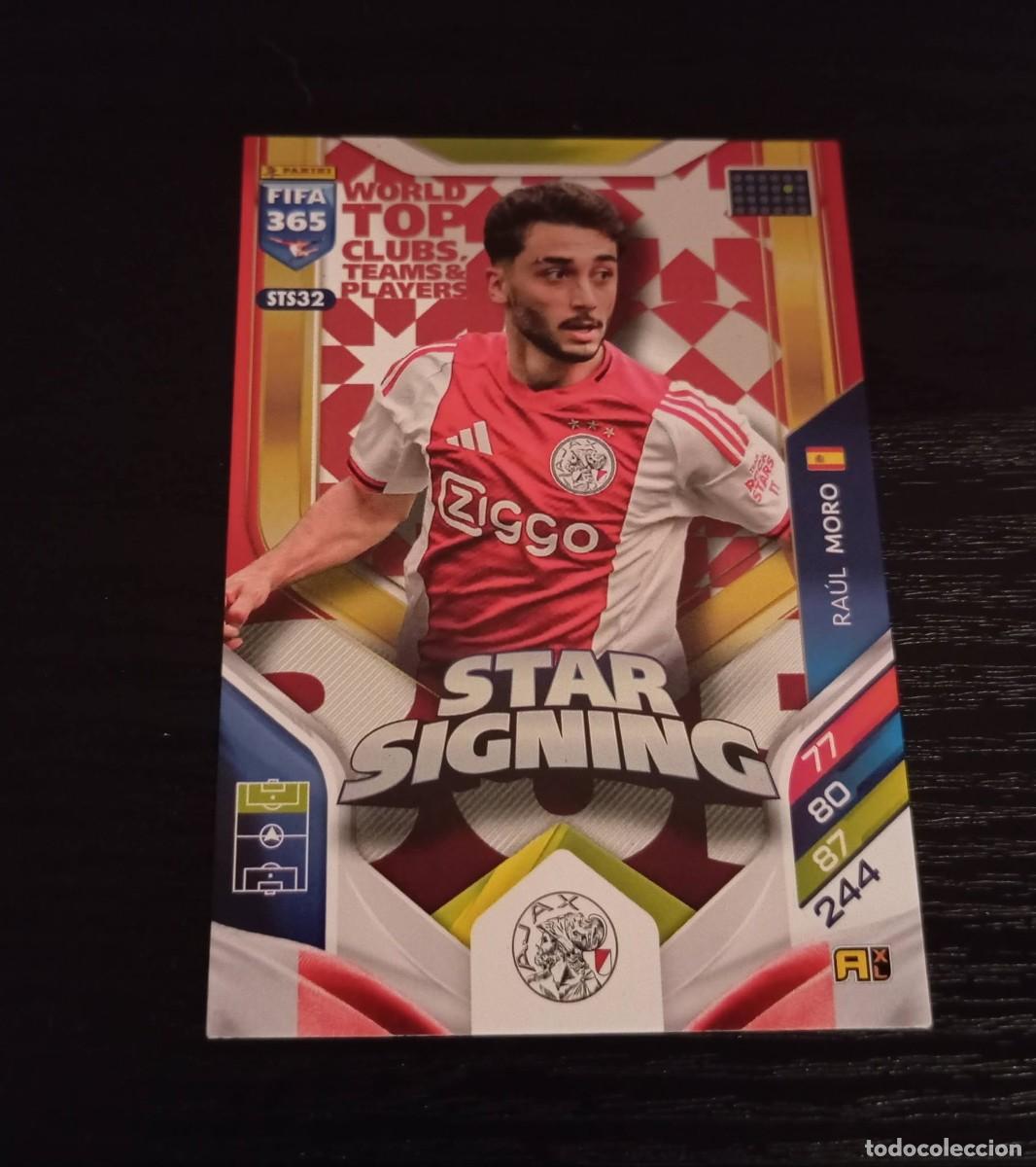 Cartes &agrave; collectionner de Football: -PANINI ADRENALYN FIFA 365 2026 : STS32 RAUL MORO ( AJAX ) -- STAR SIGNING --