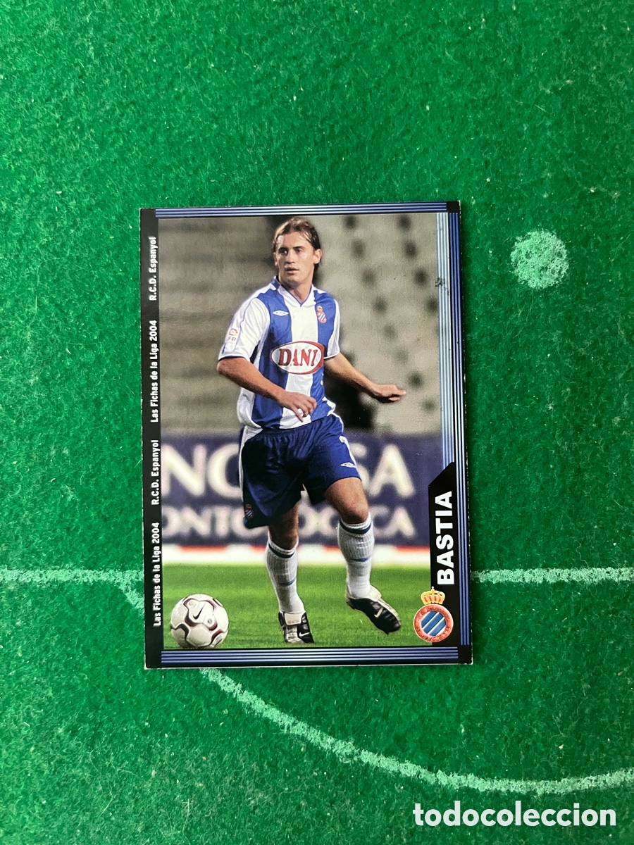 Cartes &agrave; collectionner de Football: 451 BASTIA ESPANYOL LAS FICHAS DE LA LIGA 2003 2004 MUNDICROMO