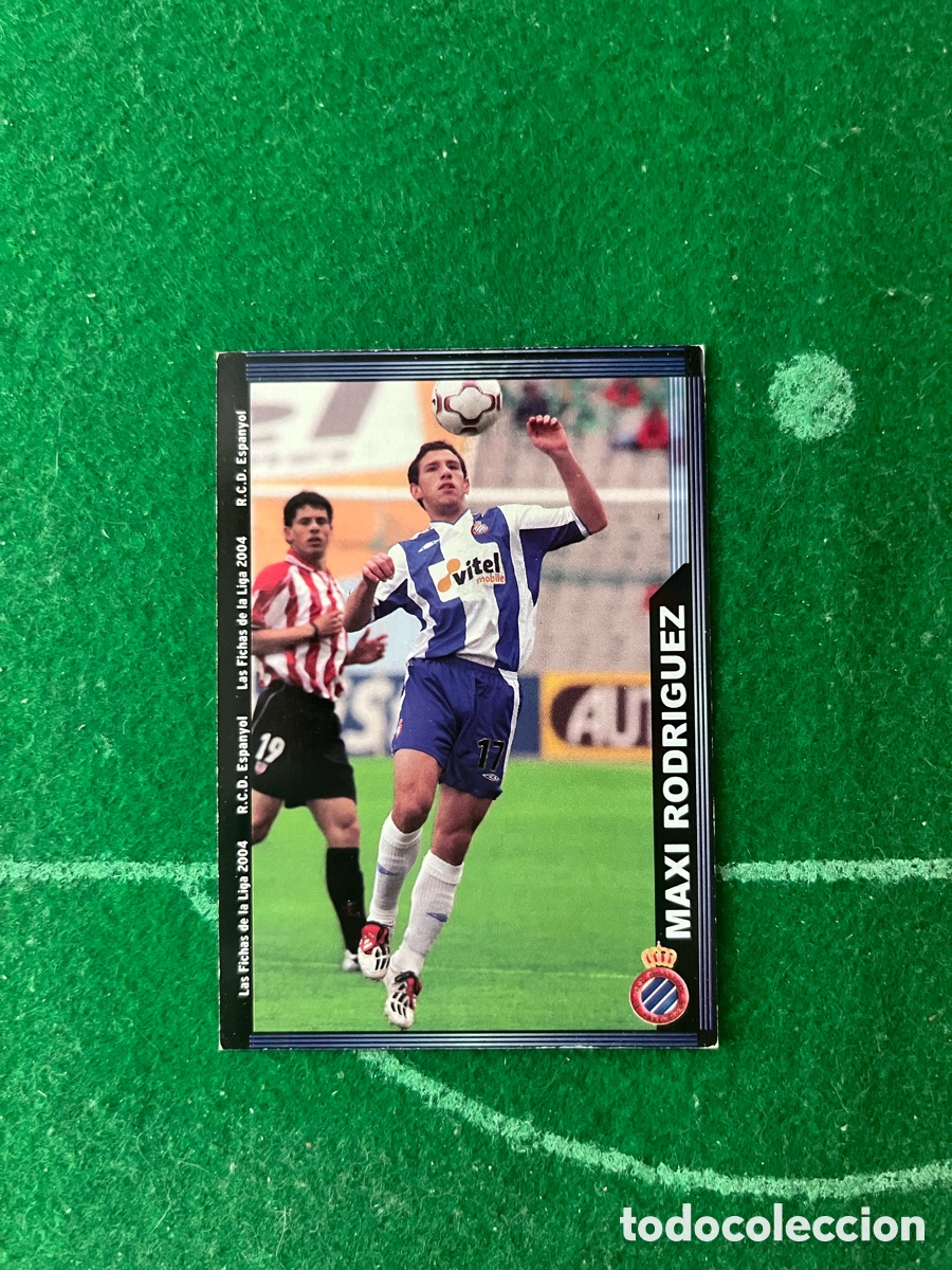 Cartes &agrave; collectionner de Football: 452 MAXI RODR&Iacute;GUEZ ESPANYOL LAS FICHAS DE LA LIGA 2003 2004 MUNDICROMO