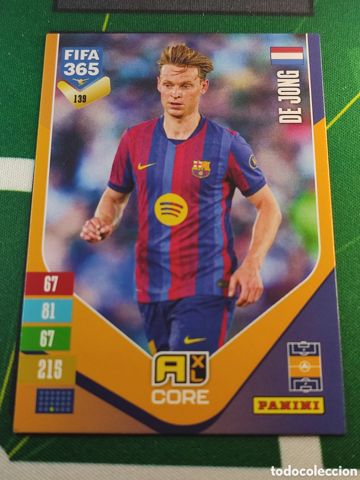 Cartes &agrave; collectionner de Football: 139 Frenkie de Jong FC Barcelona Base card Adrenalyn XL Panini FIFA 365 2026 2027 26 27