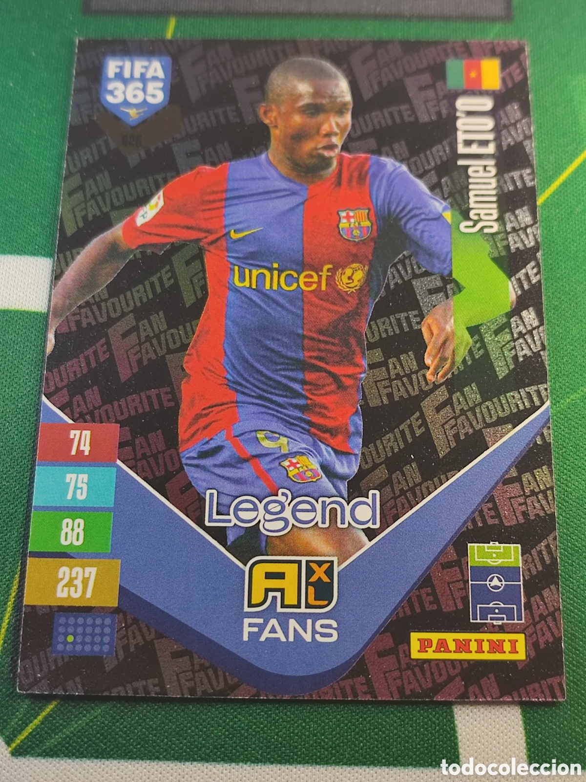 Cromos de Futebol: 426 Samuel Eto'o FC Barcelona Fan Favourite Adrenalyn XL Panini FIFA 365 2026 2027 26 27