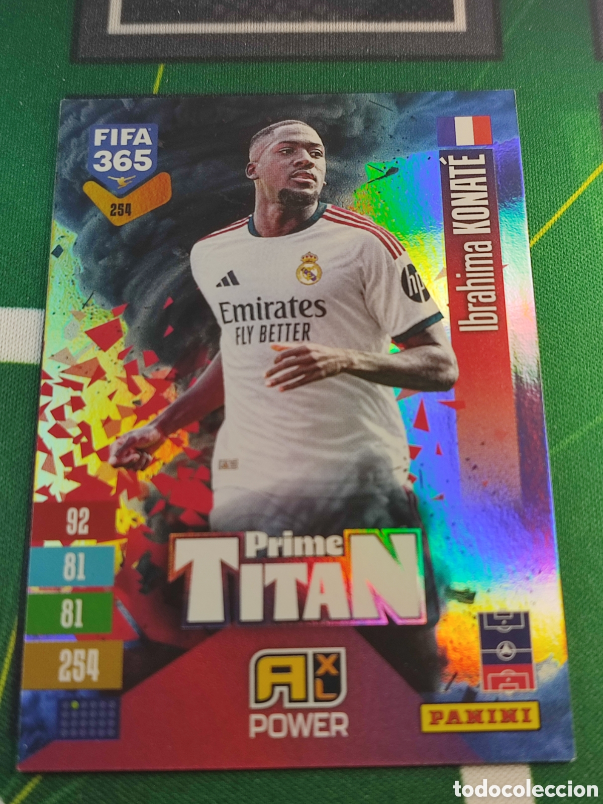 Cromos de Futebol: 254 Ibrahima Konat&eacute; Real Madrid CF Prime Titan Adrenalyn XL Panini FIFA 365 2026 2027 26 27