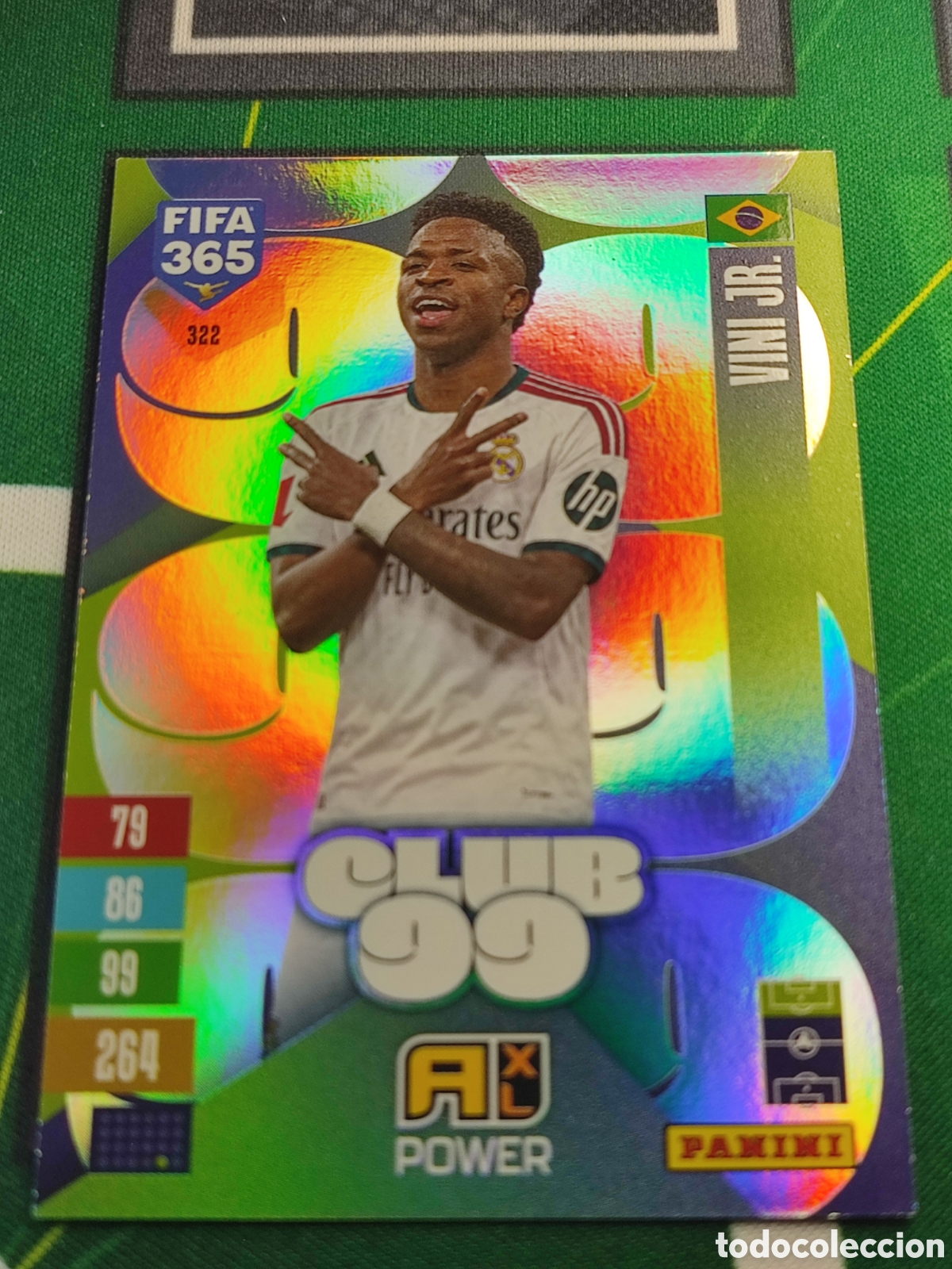 Cromos de Futebol: 322 Vini Jr. Real Madrid CF Club 99 Adrenalyn XL Panini FIFA 365 2026 2027 26 27