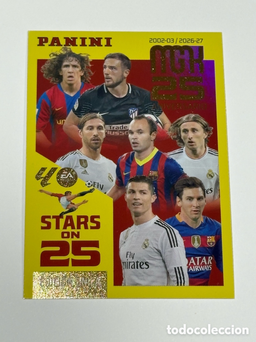 Football Stickers: Messi Cristiano 425 Stars On 25 Megacracks 26 27 2026-27 Panini Edici&oacute;n &Uacute;nica