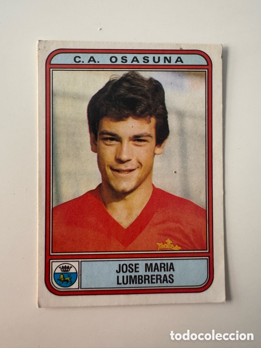 Fu&szlig;ball-Sticker: Figurine Panini Futbol 81 - 82 Osasuna &ndash; N&ordm; 197 &ndash; JOSE MARIA LUMBRERAS
