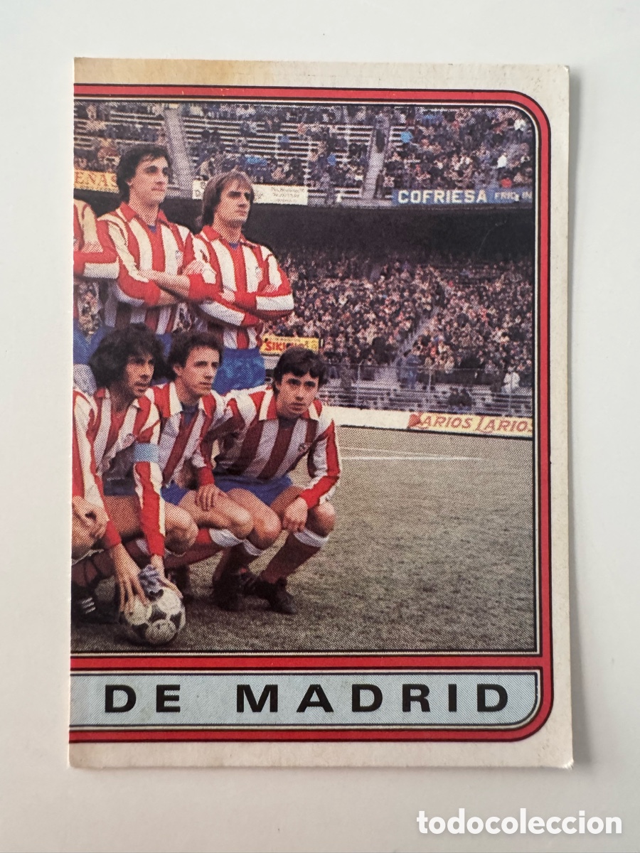 Cromos de Futebol: Figurine Panini Futbol 81 - 82 1981 1982 Atletico de Madrid &ndash; N&ordm; 27 &ndash; Plantilla
