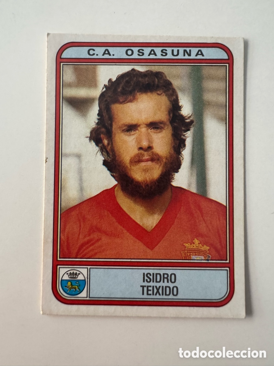 Fu&szlig;ball-Sticker: Figurine Panini Futbol 81 - 82 1981 1982 Osasuna &ndash; N&ordm; 196 &ndash; ISIDRO TEIXIDO