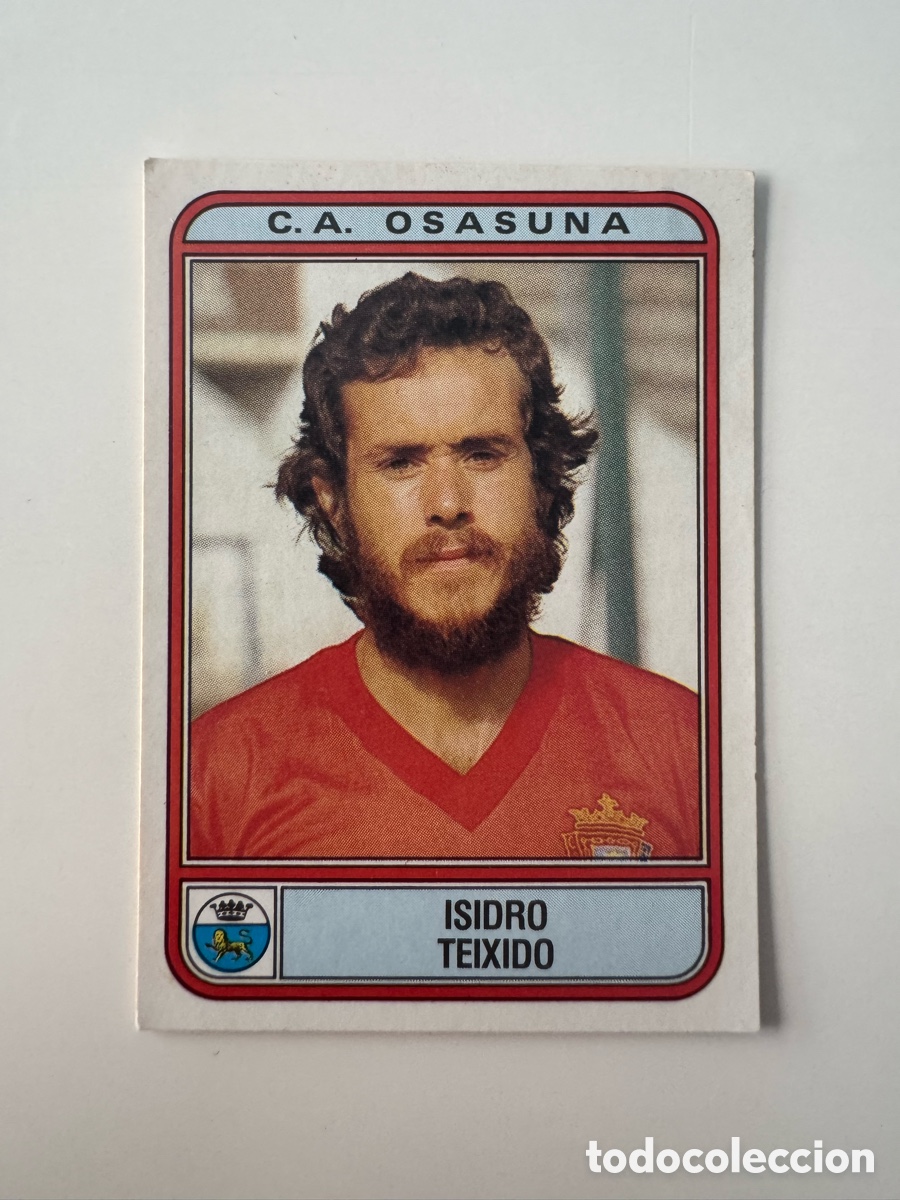 Fu&szlig;ball-Sticker: Figurine Panini Futbol 81 - 82 1981 1982 Osasuna &ndash; N&ordm; 196 &ndash; ISIDRO TEIXIDO