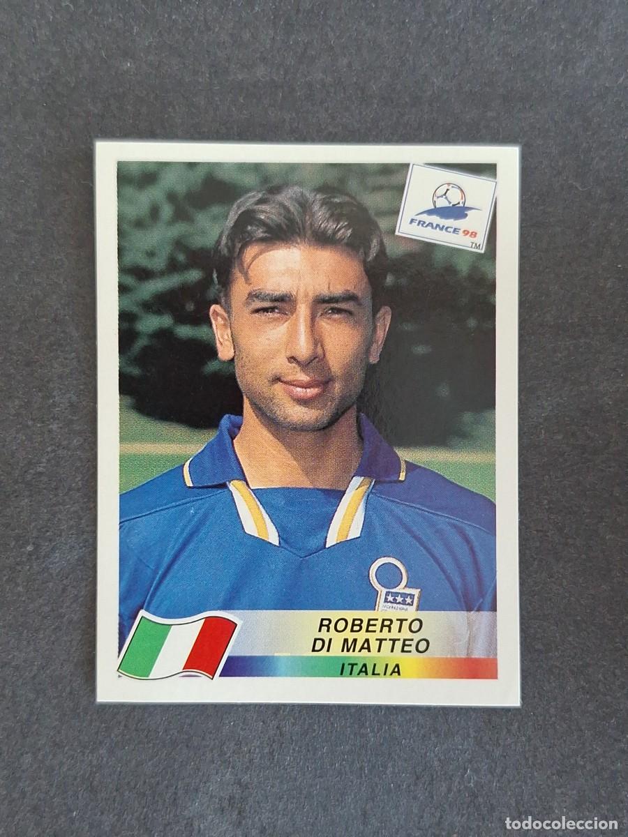 Cromos de f&uacute;tbol: L1 ROBERTO DI MATTEO SELECCION ITALIA 96 MUNDIAL FRANCIA 98 1998 PANINI NUNCA PEGADO SIN PEGAR
