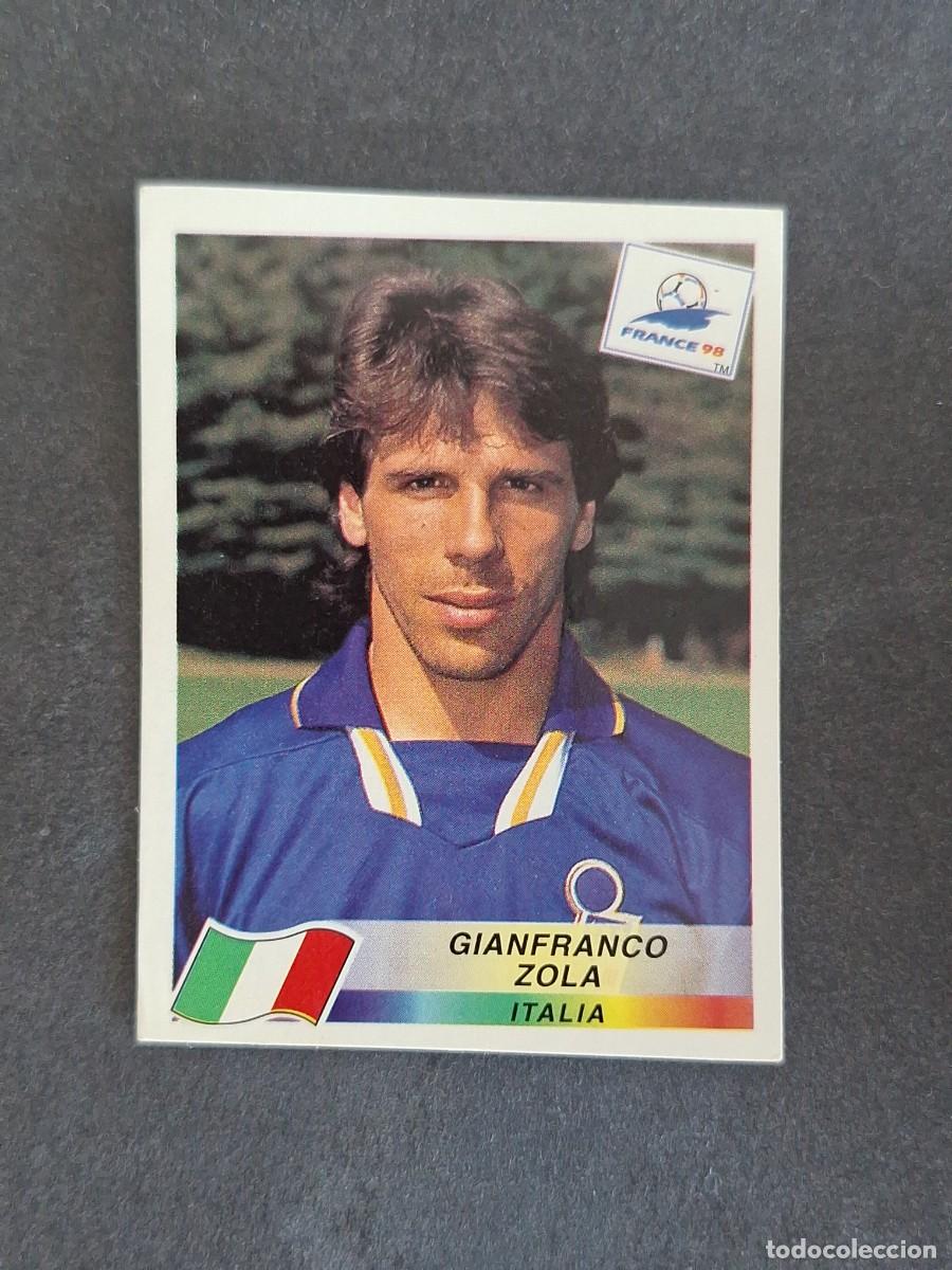 Cromos de f&uacute;tbol: L1 GIANFRANCO ZOLA SELECCION ITALIA 101 MUNDIAL FRANCIA 98 1998 PANINI NUNCA PEGADO SIN PEGAR