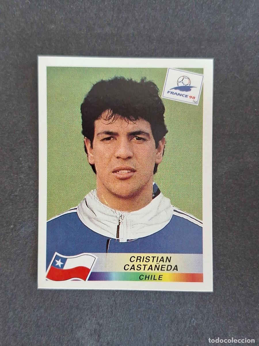Cromos de f&uacute;tbol: L1 CRISTIAN CASTA&Ntilde;EDA SELECCION CHILE 105 MUNDIAL FRANCIA 98 1998 PANINI NUNCA PEGADO SIN PEGAR