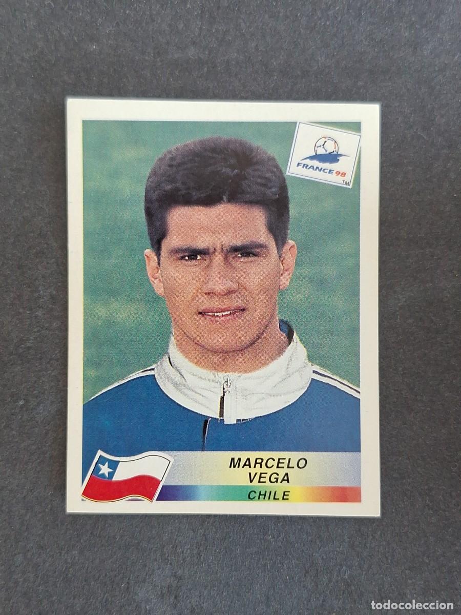 Cromos de f&uacute;tbol: L1 MARCELO VEGA SELECCION CHILE 112 MUNDIAL FRANCIA 98 1998 PANINI NUNCA PEGADO SIN PEGAR