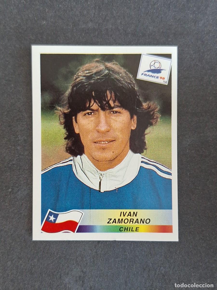Cromos de f&uacute;tbol: L1 IVAN ZAMORANO SELECCION CHILE 116 MUNDIAL FRANCIA 98 1998 PANINI NUNCA PEGADO SIN PEGAR