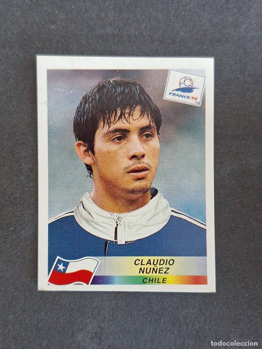 Cromos de f&uacute;tbol: L1 CLAUDIO NU&Ntilde;EZ SELECCION CHILE 118 MUNDIAL FRANCIA 98 1998 PANINI NUNCA PEGADO SIN PEGAR