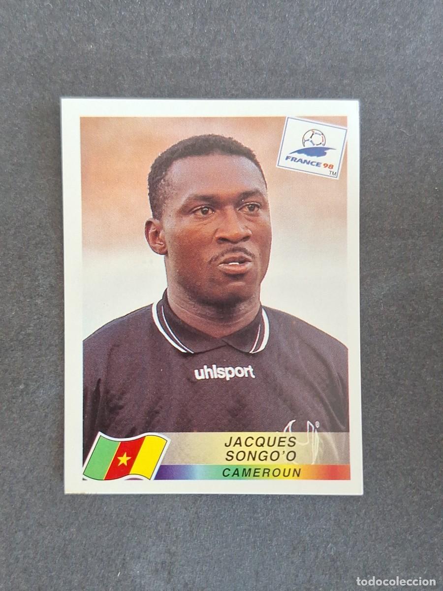 Cromos de f&uacute;tbol: L1 JACQUES SONGO'O SELECCION CAMERUN 122 MUNDIAL FRANCIA 98 1998 PANINI NUNCA PEGADO SIN PEGAR