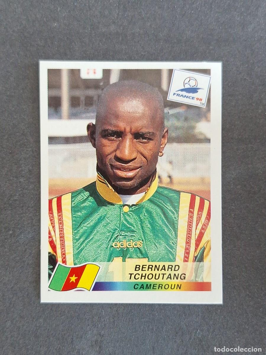 Cromos de f&uacute;tbol: L1 BERNARD TCHOUTANG SELECCION CAMERUN 133 MUNDIAL FRANCIA 98 1998 PANINI NUNCA PEGADO SIN PEGAR
