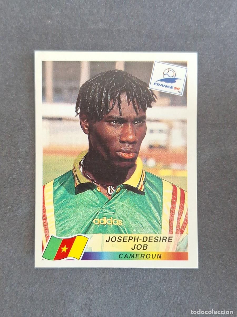 Cromos de f&uacute;tbol: L1 JOSEPH-DESIRE JOB SELECCION CAMERUN 136 MUNDIAL FRANCIA 98 1998 PANINI NUNCA PEGADO SIN PEGAR