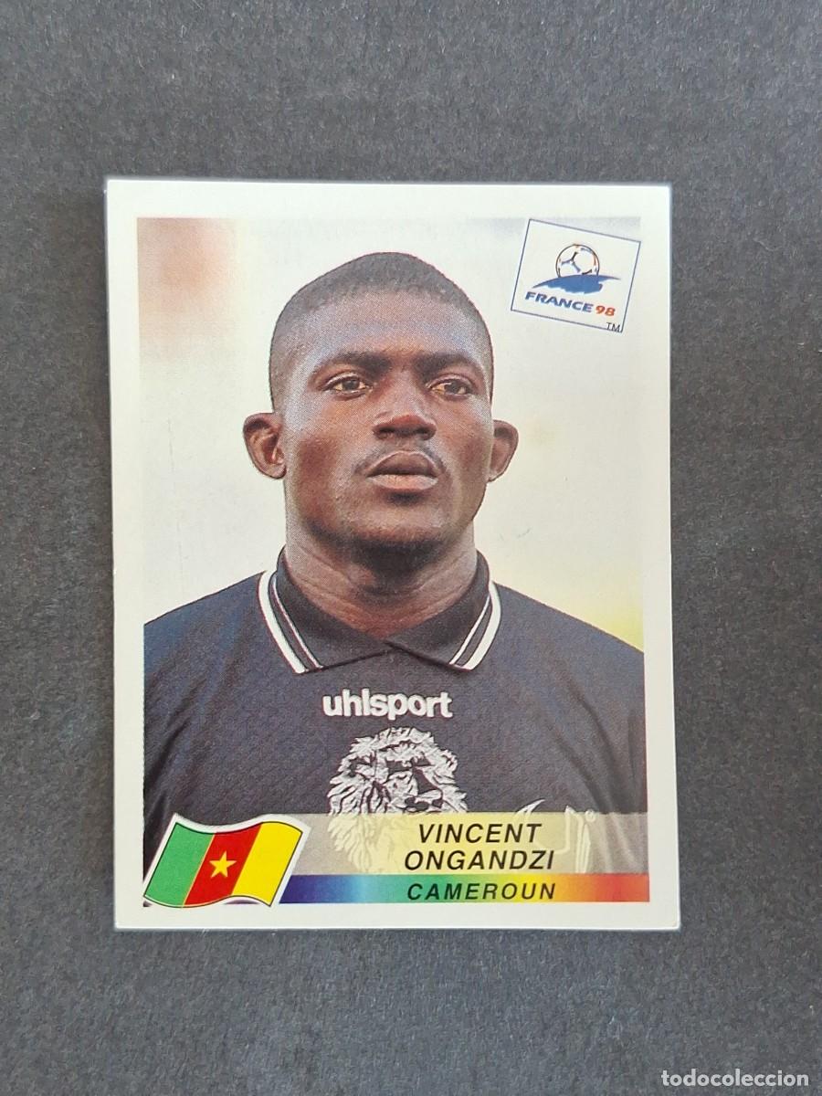 Cromos de f&uacute;tbol: L1 VINCENT ONGANDZI SELECCION CAMERUN 137 MUNDIAL FRANCIA 98 1998 PANINI NUNCA PEGADO SIN PEGAR