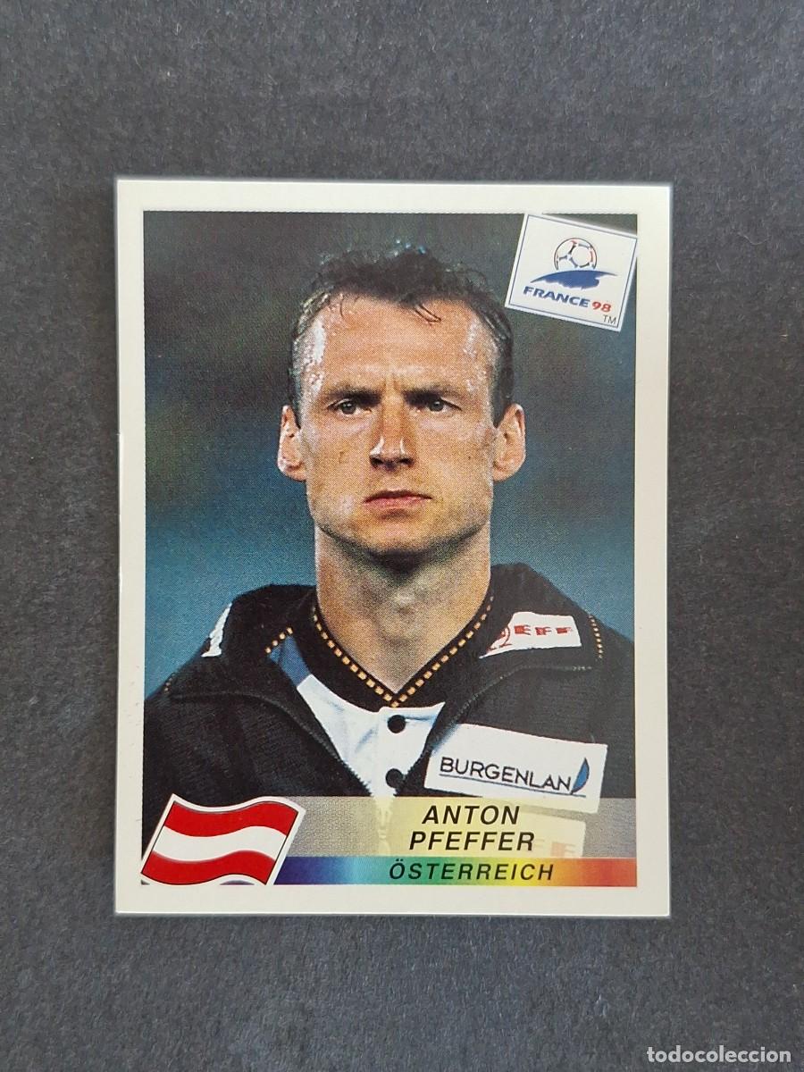Cromos de f&uacute;tbol: L1 ANTON PFEFFER SELECCION AUSTRIA 141 MUNDIAL FRANCIA 98 1998 PANINI NUNCA PEGADO SIN PEGAR