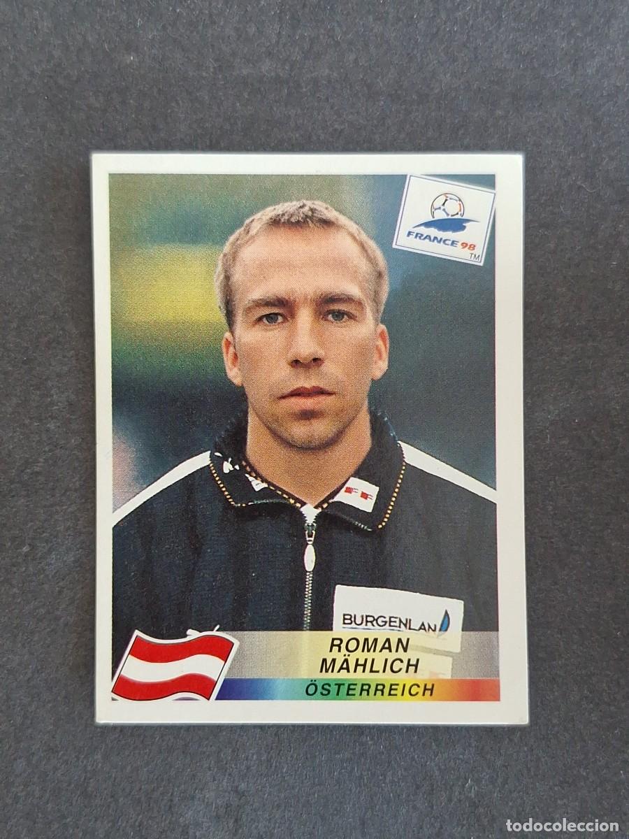 Cromos de f&uacute;tbol: L1 ROMAN M&Auml;HLICH SELECCION AUSTRIA 145 MUNDIAL FRANCIA 98 1998 PANINI NUNCA PEGADO SIN PEGAR