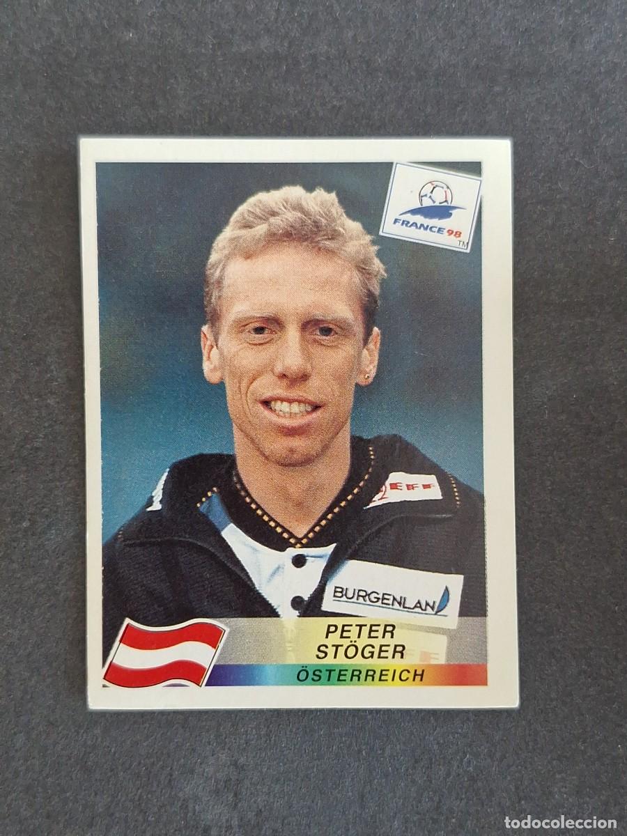 Cromos de f&uacute;tbol: L1 PETER ST&Ouml;GER SELECCION AUSTRIA 149 MUNDIAL FRANCIA 98 1998 PANINI NUNCA PEGADO SIN PEGAR