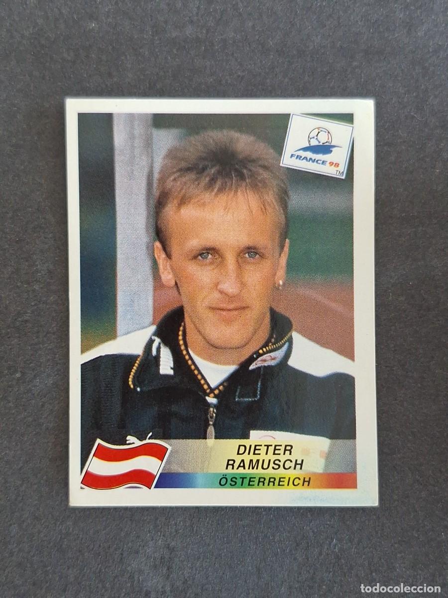 Cromos de f&uacute;tbol: L1 DIETER RAMUSCH SELECCION AUSTRIA 152 MUNDIAL FRANCIA 98 1998 PANINI NUNCA PEGADO SIN PEGAR