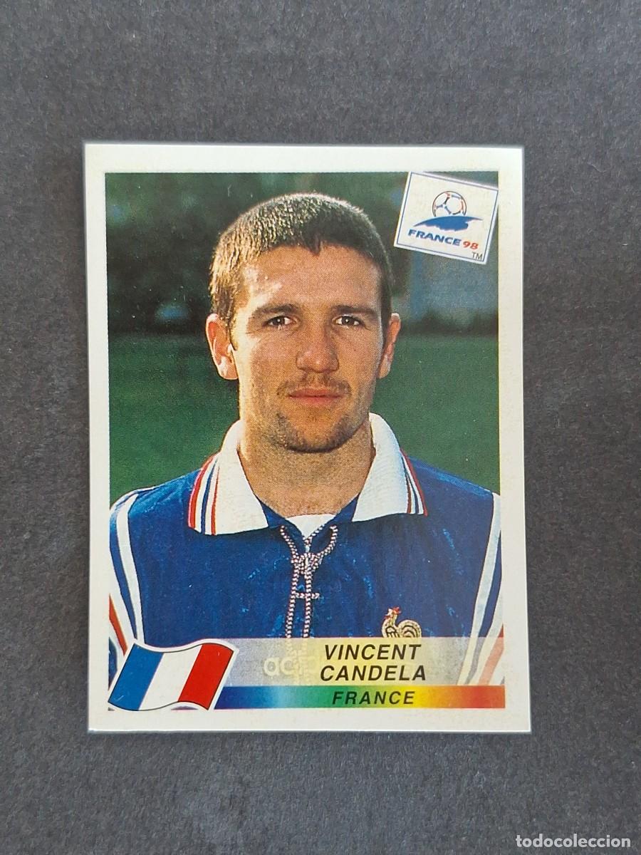 Cromos de f&uacute;tbol: L1 VINCENT CANDELA SELECCION FRANCIA 161 MUNDIAL FRANCIA 98 1998 PANINI NUNCA PEGADO SIN PEGAR