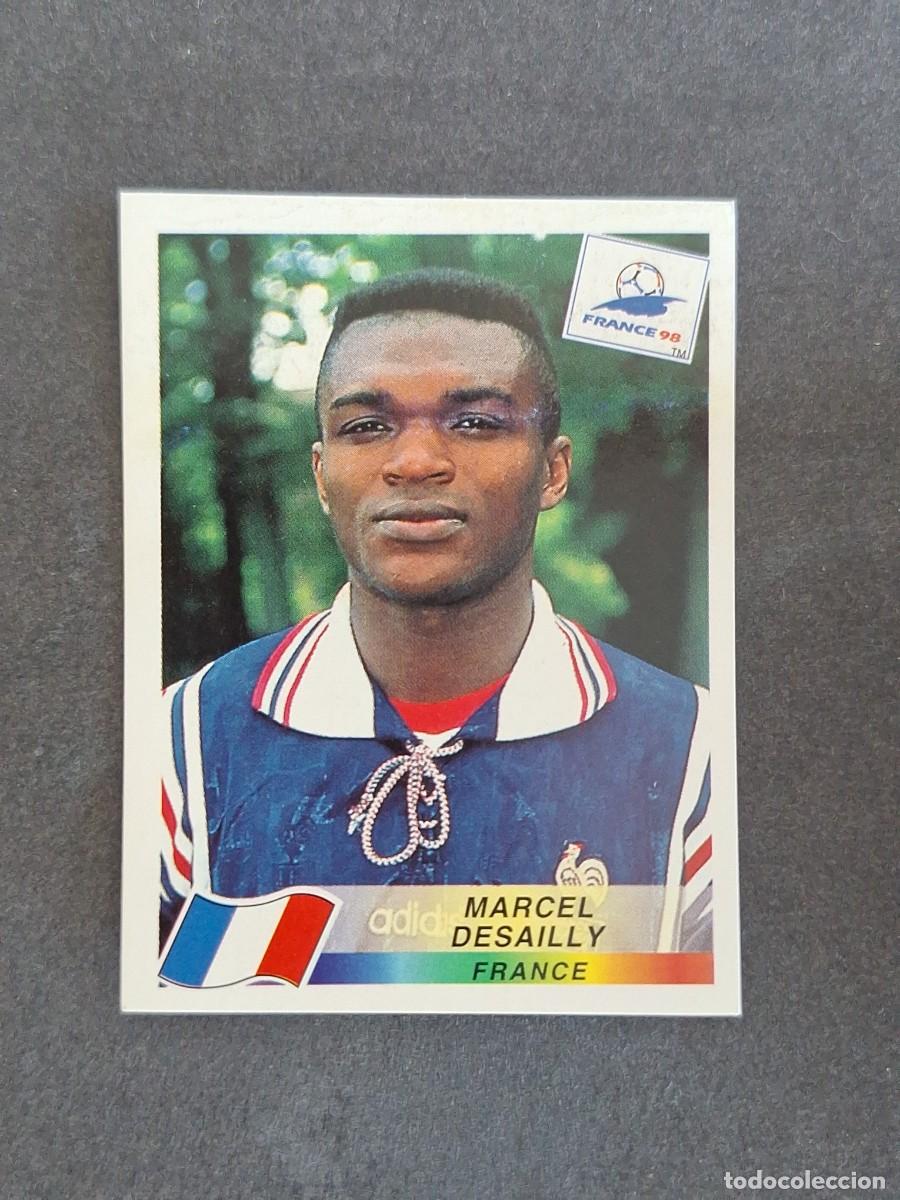 Cromos de f&uacute;tbol: L1 MARCEL DESAILLY SELECCION FRANCIA 162 MUNDIAL FRANCIA 98 1998 PANINI NUNCA PEGADO SIN PEGAR